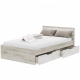 Кровать Гармония с ящиками 120х200 крафт и матрасом Life Style