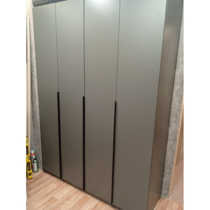 Шкаф Панорама-5 160см Графит Серый