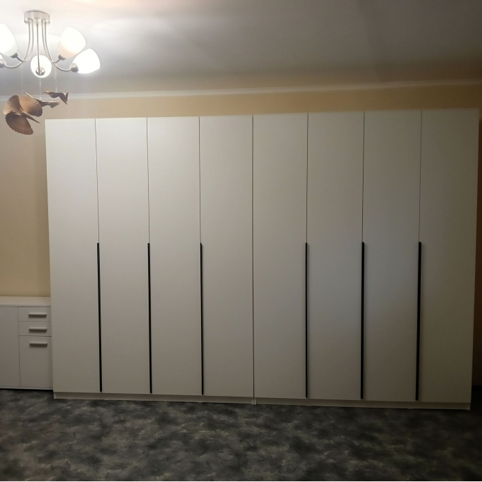 Шкаф Панорама-5 160см Белый текстурный