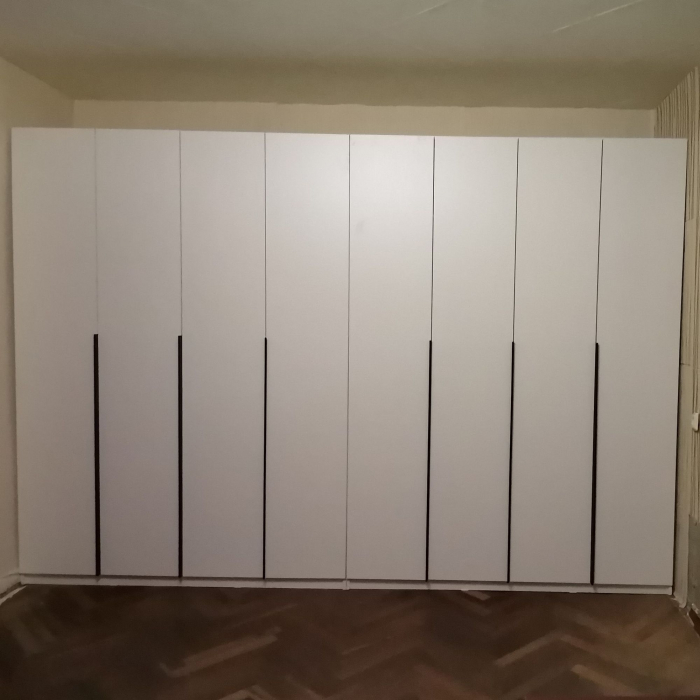 Шкаф Панорама-5 160см Белый текстурный