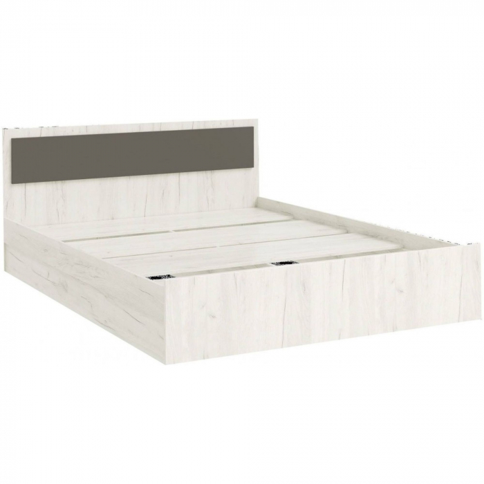 Фиеста NEW Кровать 1,6м Графит/крафт Белый 
