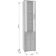 Лайт-2 Стеллаж кашемир/дуб крафт золотой