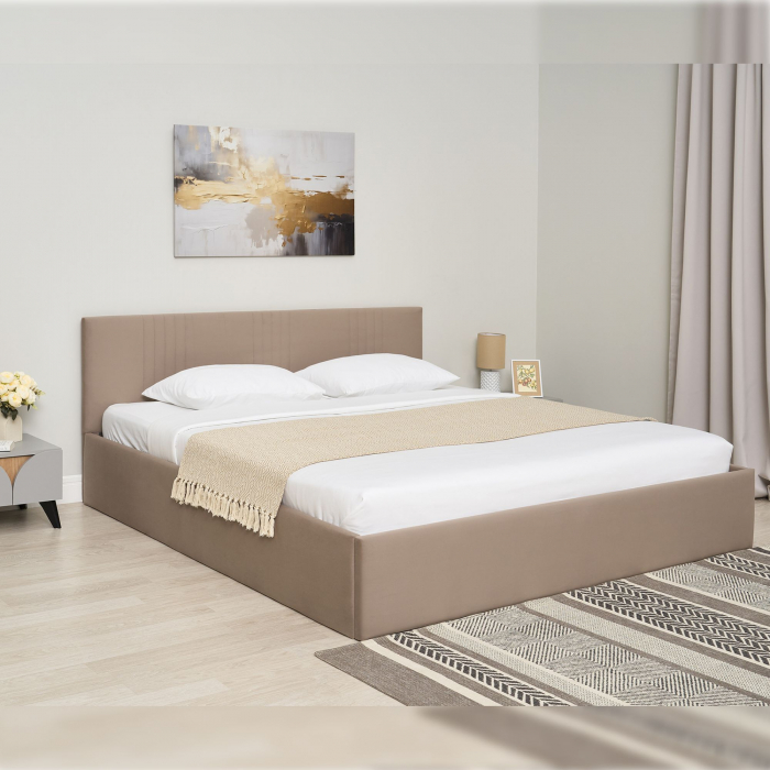 Кровать Амелия 120*200 Микровелюр Newtone Cacao