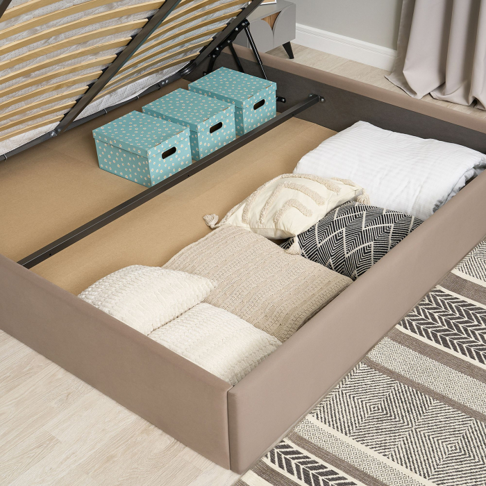 Кровать Амелия 120*200 Микровелюр Newtone Cacao