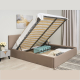 Кровать Амелия 140*200 Микровелюр Newtone Cacao