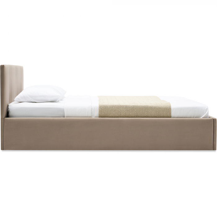 Кровать Амелия 160*200 Микровелюр Newtone Cacao