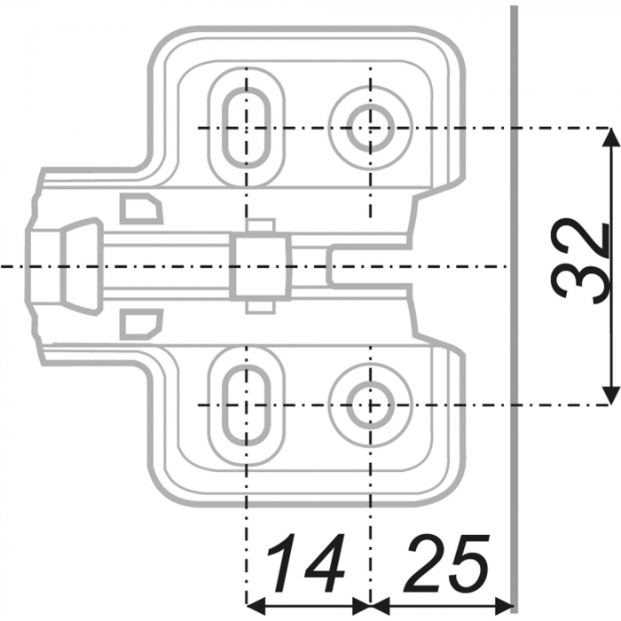 Петля H302A02 2510 с амортизацией