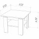 Стол журнальный Stern 550 белый