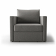Кресло выкатное Берг рогожка темно-серая