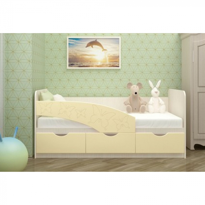 Кровать Бабочки 1,6*0,8м детская