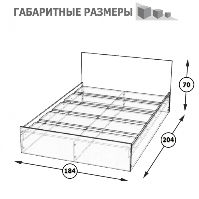 Кровать Стандарт 1800 венге